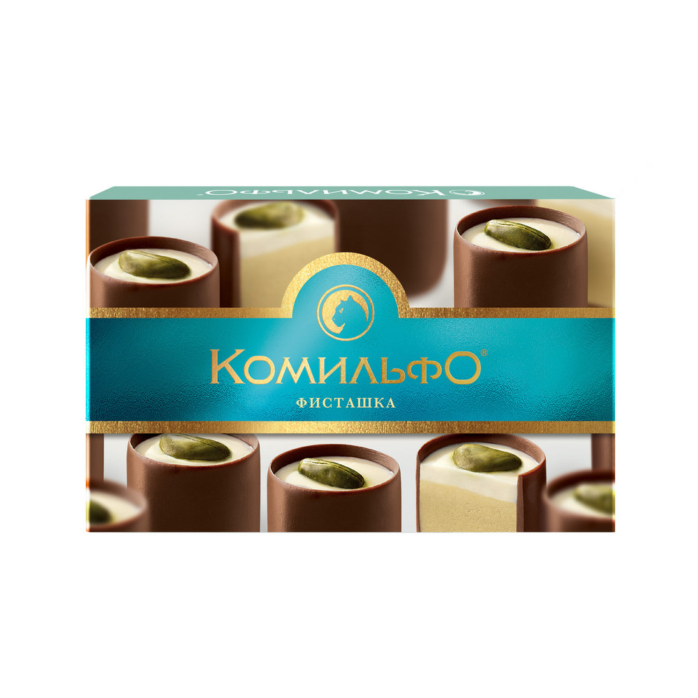 Конфеты шоколадные "Комильфо" Фисташка с двухслойной начинкой, 116 г