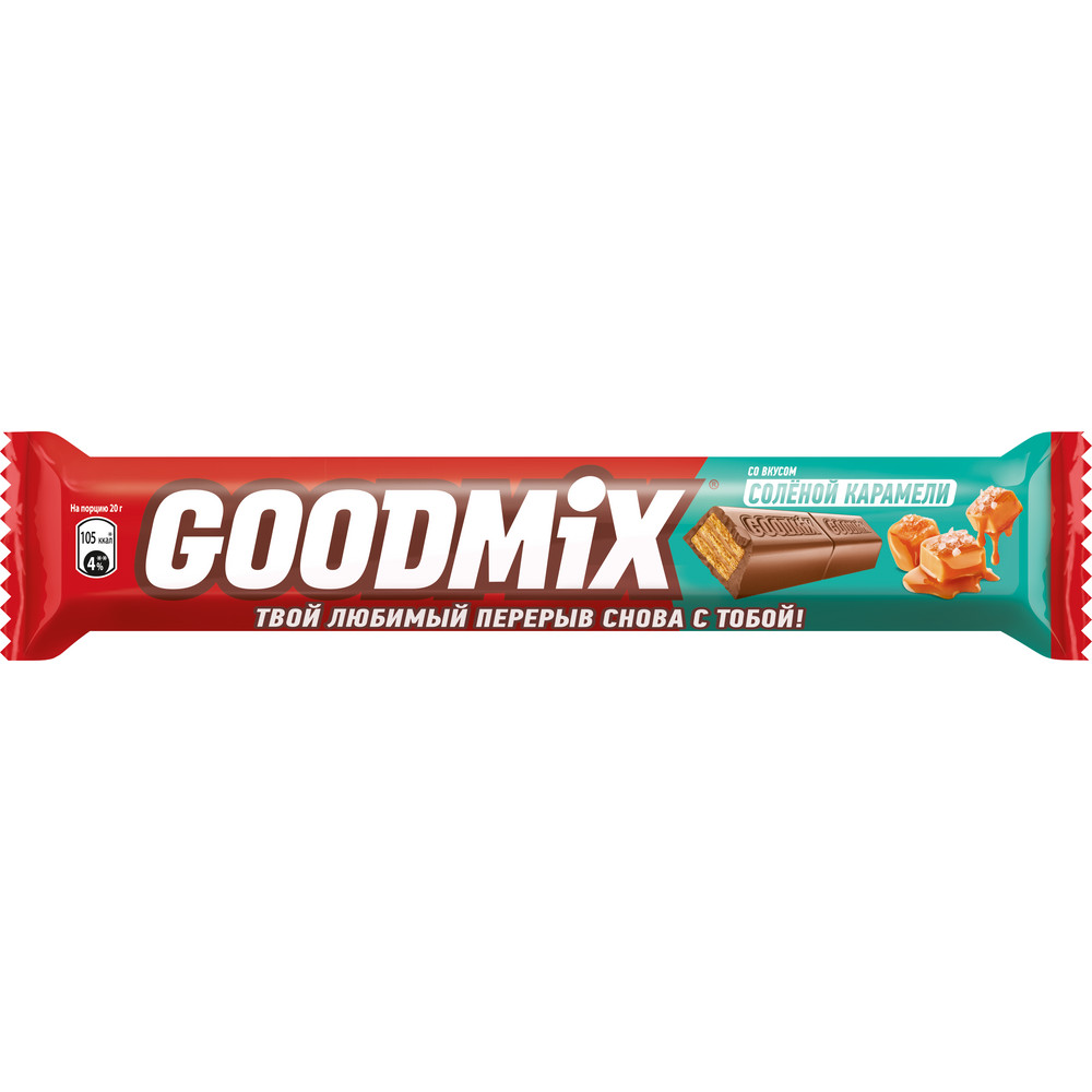 Батончик Goodmix  Карамель Дуо, 40гр