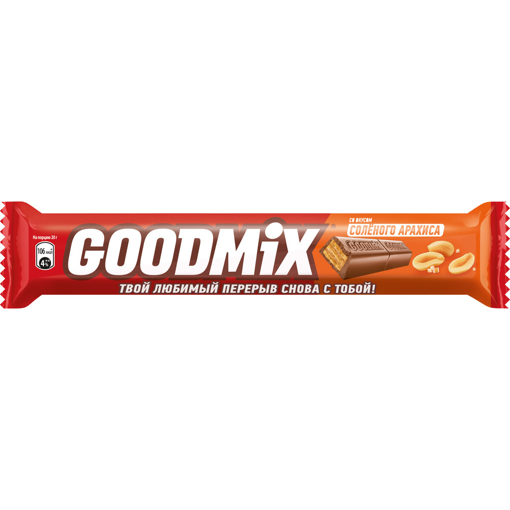 Батончик Goodmix original  Арахис Дуо, 40г
