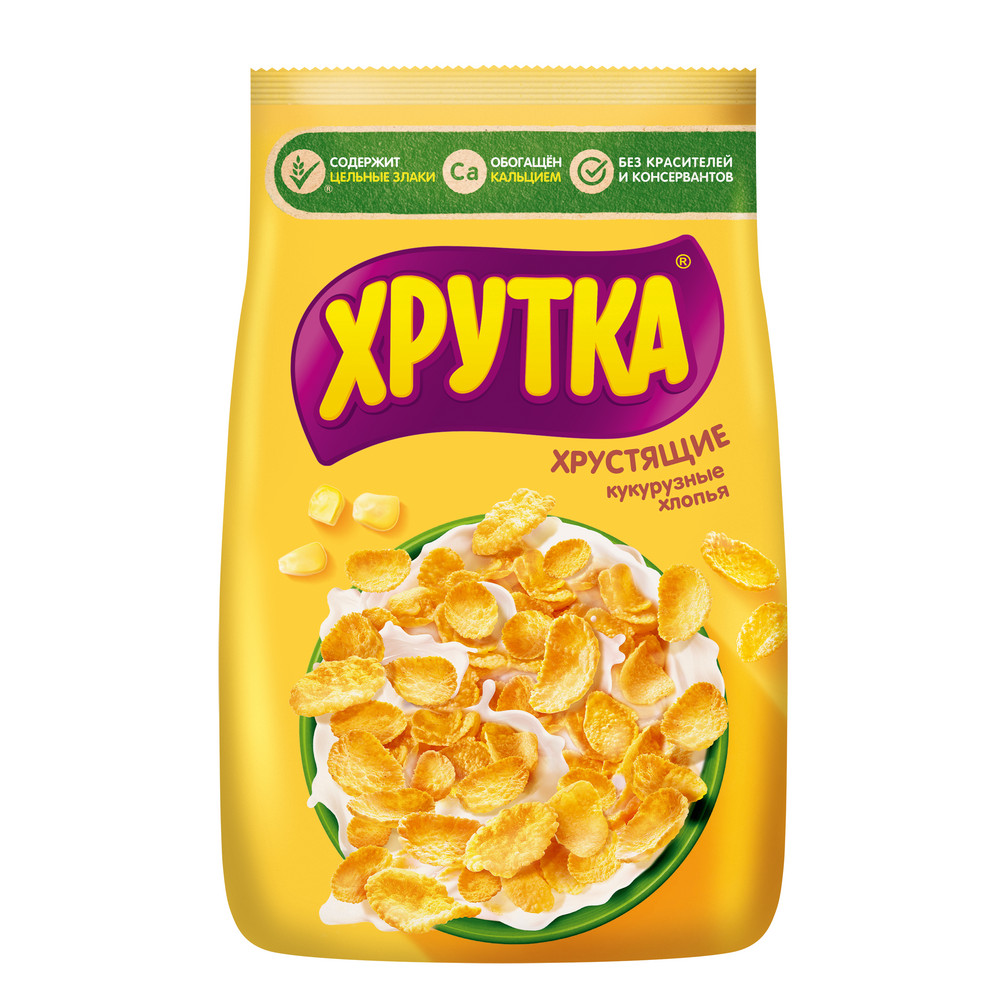Готовый завтрак Хрутка  кукурузные хлопья, 290г