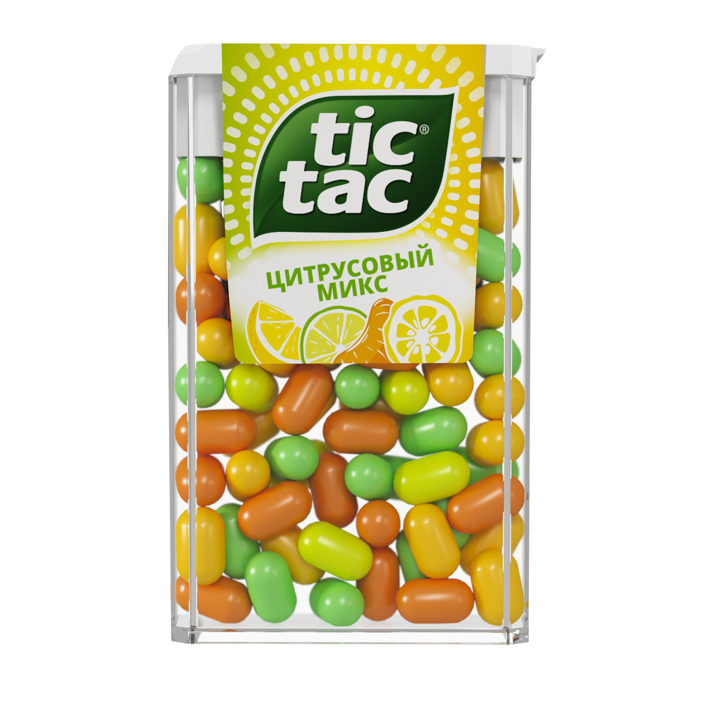 Драже Тик Так Цитрусовый Микс, 49 г 