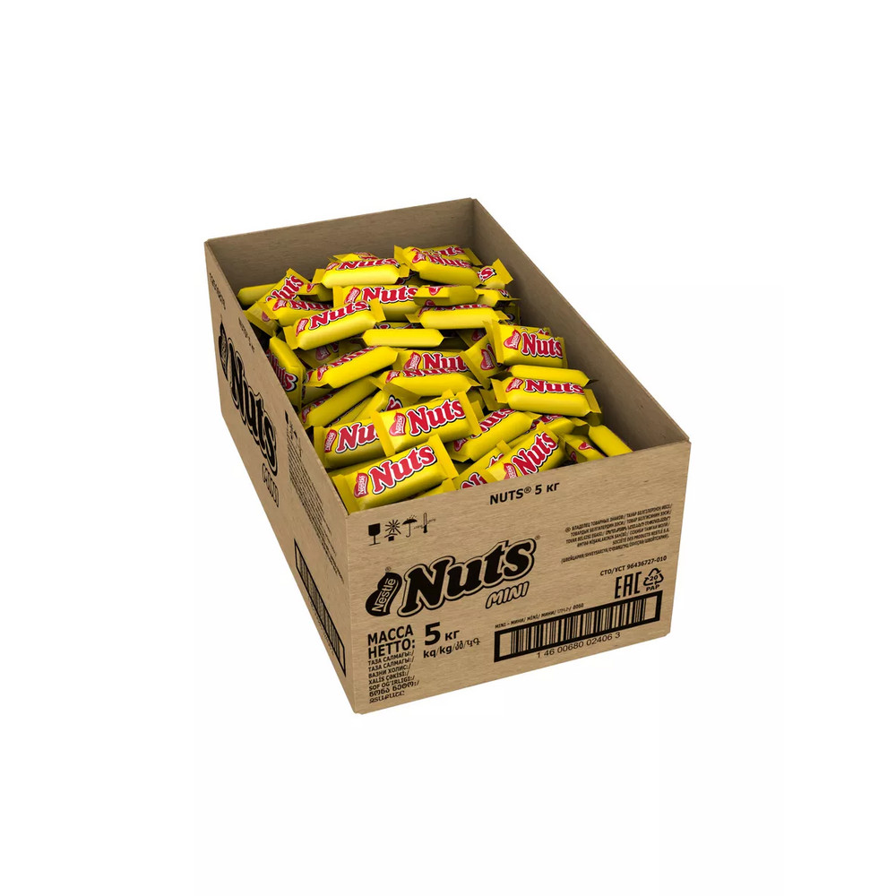 Батончики Nestle Nuts Мини с фундуком и арахисом 5000 г