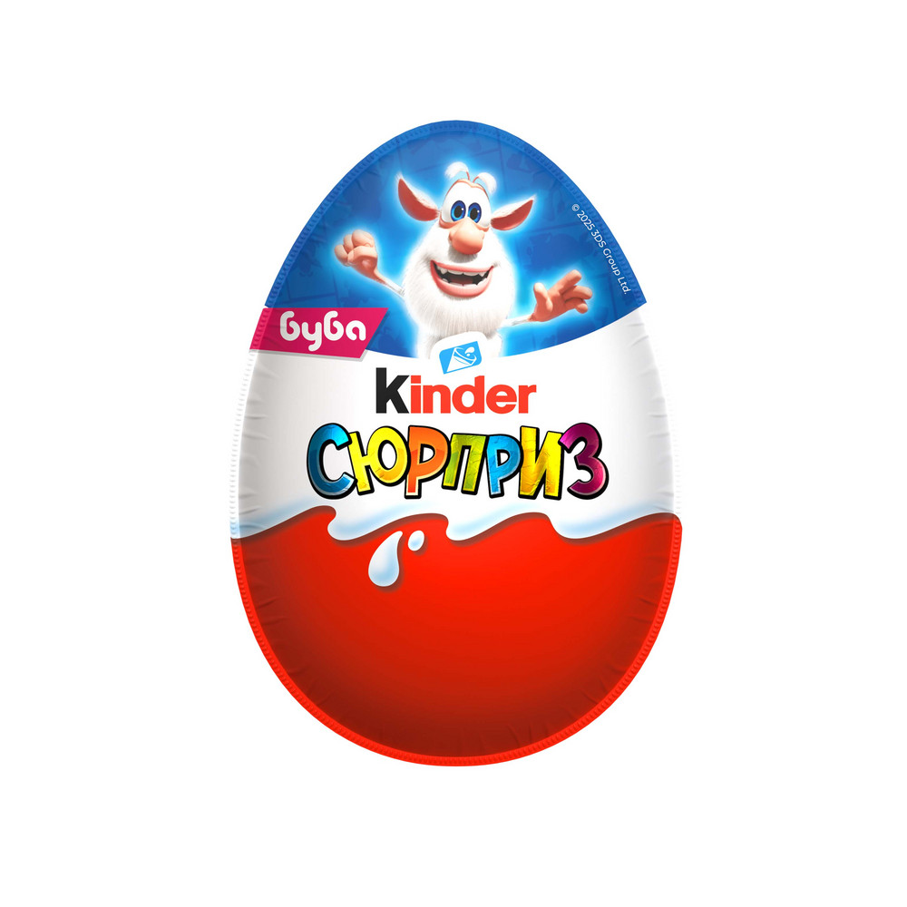 Шоколадное яйцо Kinder Сюрприз, с игрушкой внутри, коллекция Буба, 20гр 
