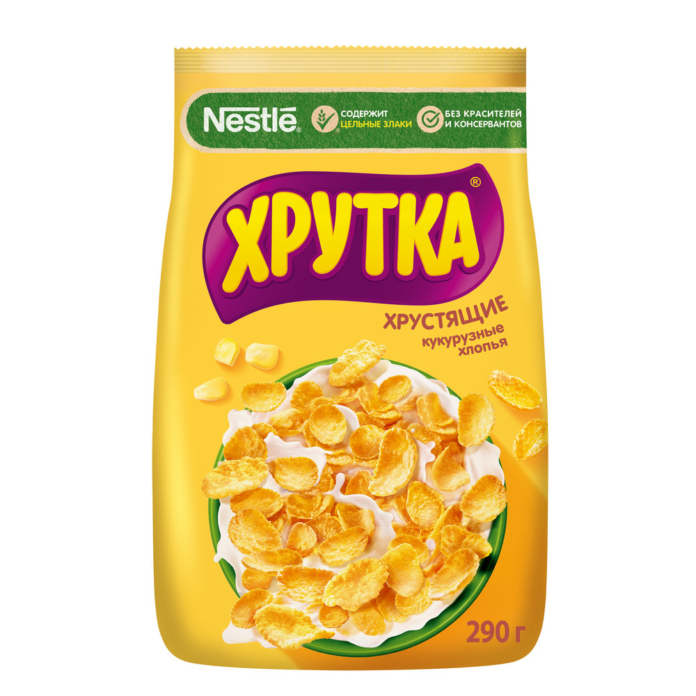 Готовый завтрак Хрутка  кукурузные хлопья, 290г
