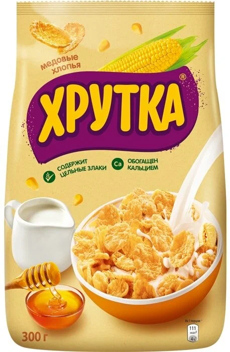 Готовый завтрак Хрутка Медовые хлопья 300 г